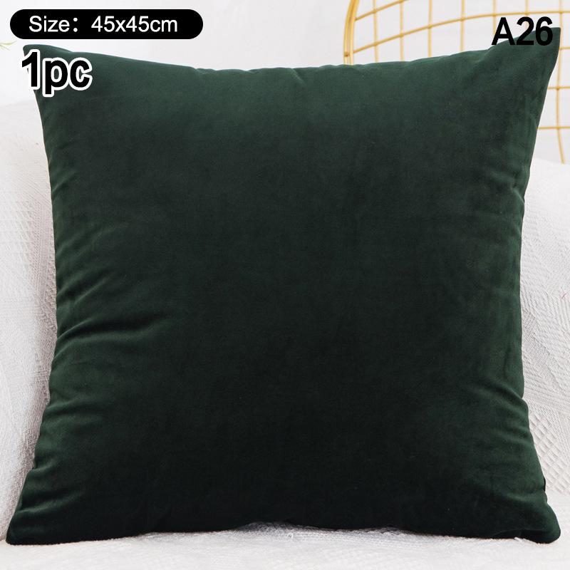 High-Quality 45*45CM Plush Pillow Case with Padded Layer for Cozy Home Decor