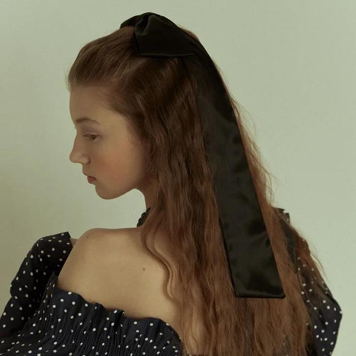 [Elizabeth Moments] Long Satin Ribbon Hair Pin