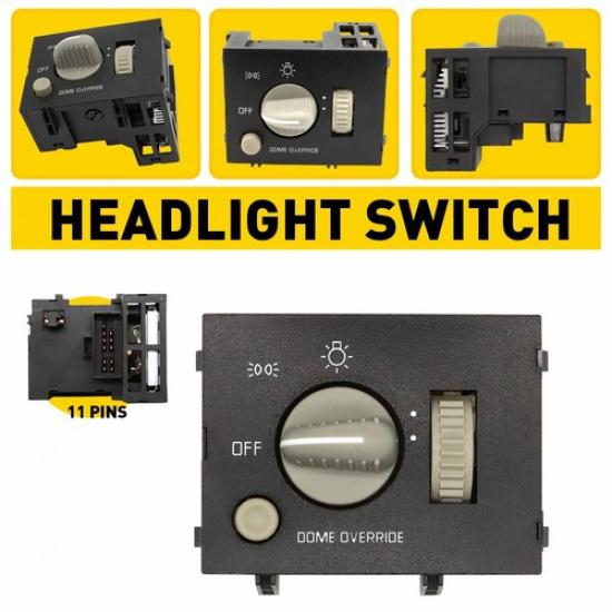 

Headlight Park Light Dimmer Switch for 1995-2000 Chevrolet K1500 K2500 K3500
