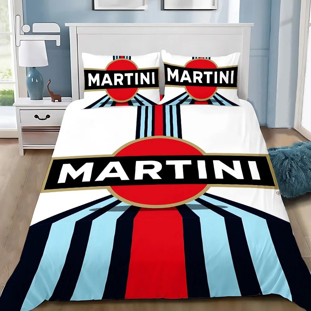Exquisite 3D Racing Martini Streifen Tapete Autos Digitaldruck Bettwäsche Set Bettbezug Steppdecke Bett Mädchen Jungen Geschenk