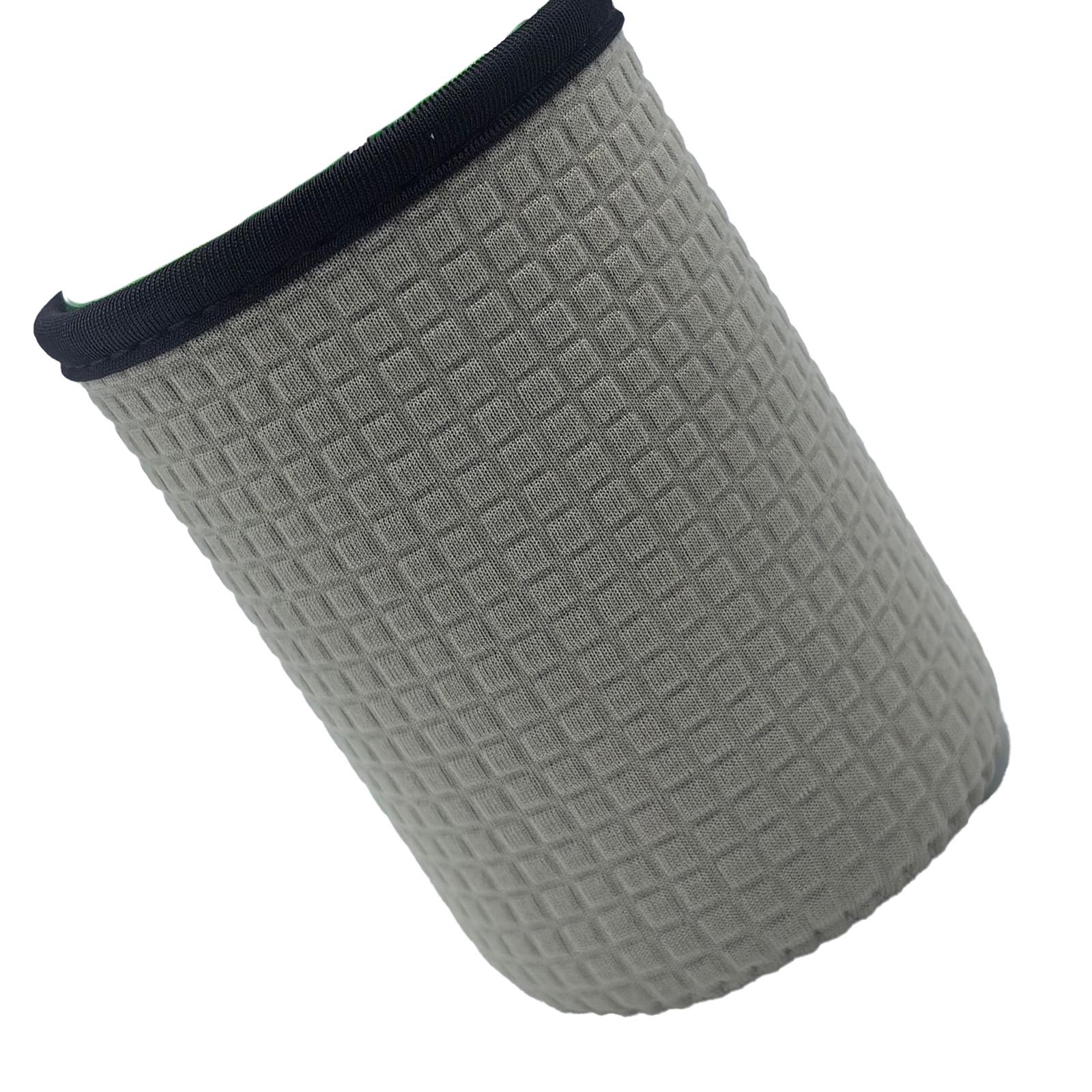 

Портативный чехол для стакана Неопреновый охладитель для напитков Чехол для бутылки Многоразовый неопреновый изолированный чехол для банки Украшение для напитка светло-серый