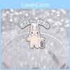 Unique Cute Pink Rabbit And Mouse Cartoon Metal Brooch Fashionable Decorative Pin For All