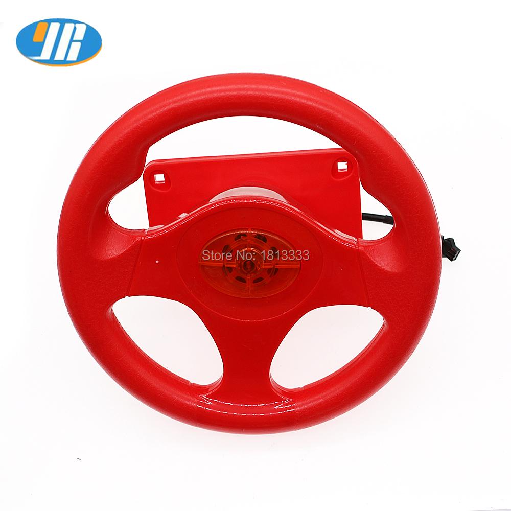 Crazy Racing 3D Swing Machine FIRE CAR Game Accessories Plastic Steering Wheel 2+3Pin Connector