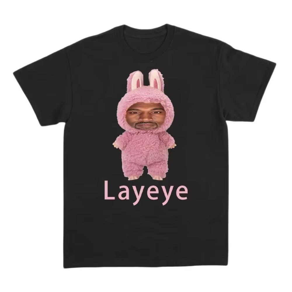 2026 Summer Hot Sale New Kanye West's Layeye T-shirt Men Women Fashion Punk T-shirt Gothic Cotton Oversized T-shirts