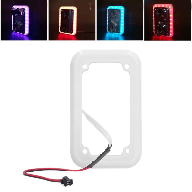 Coin Acceptor Frame Colorful LED Flash Coin Selector Decorative Frame For Doll Machine AccessoryColorful Light Frame