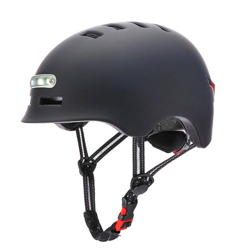 Relee 2022 Quality LED Bike Helmet Bicycle LED Rechargeable Safety Helmet With Warning Lamp Mountain Bike Blue Tooth Helmet One Size чёрный