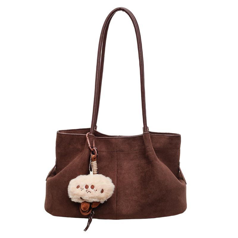 

Women s Large Capacity Retro Shoulder Tote – Casual & Trendy Single bag кофейный