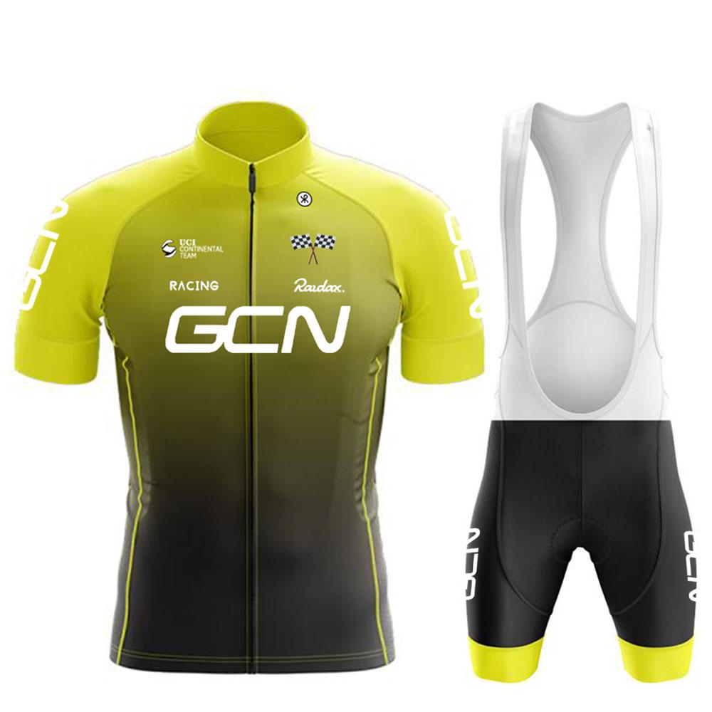 Nytt Herre Sykkelsett Landeveissykkel Pustende Sykkeltrøye Korte Ermer Sykkelsett Sommer Sykkel Lag Treningsdrakt