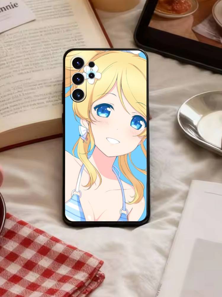 L-Love live-Ayase Eli Phone Case For Samsung S26,S25,S24,S23,S22,S21,S20,Ultra,Plus,FE Black Soft Cover