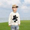 Primavera e autunno Nuovo maglione per bambini con gatto tridimensionale Maglieria carina