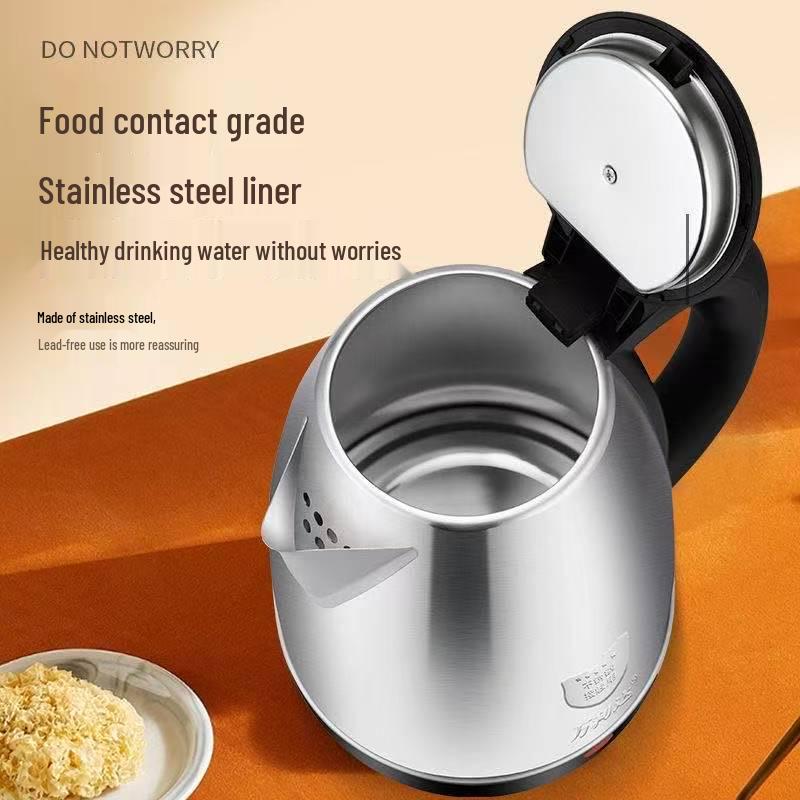 

Wanlida Electric Stainless Steel Kettle - Fast Heating, Anti-Dry, Auto Power-Off. Extended Power Cord
