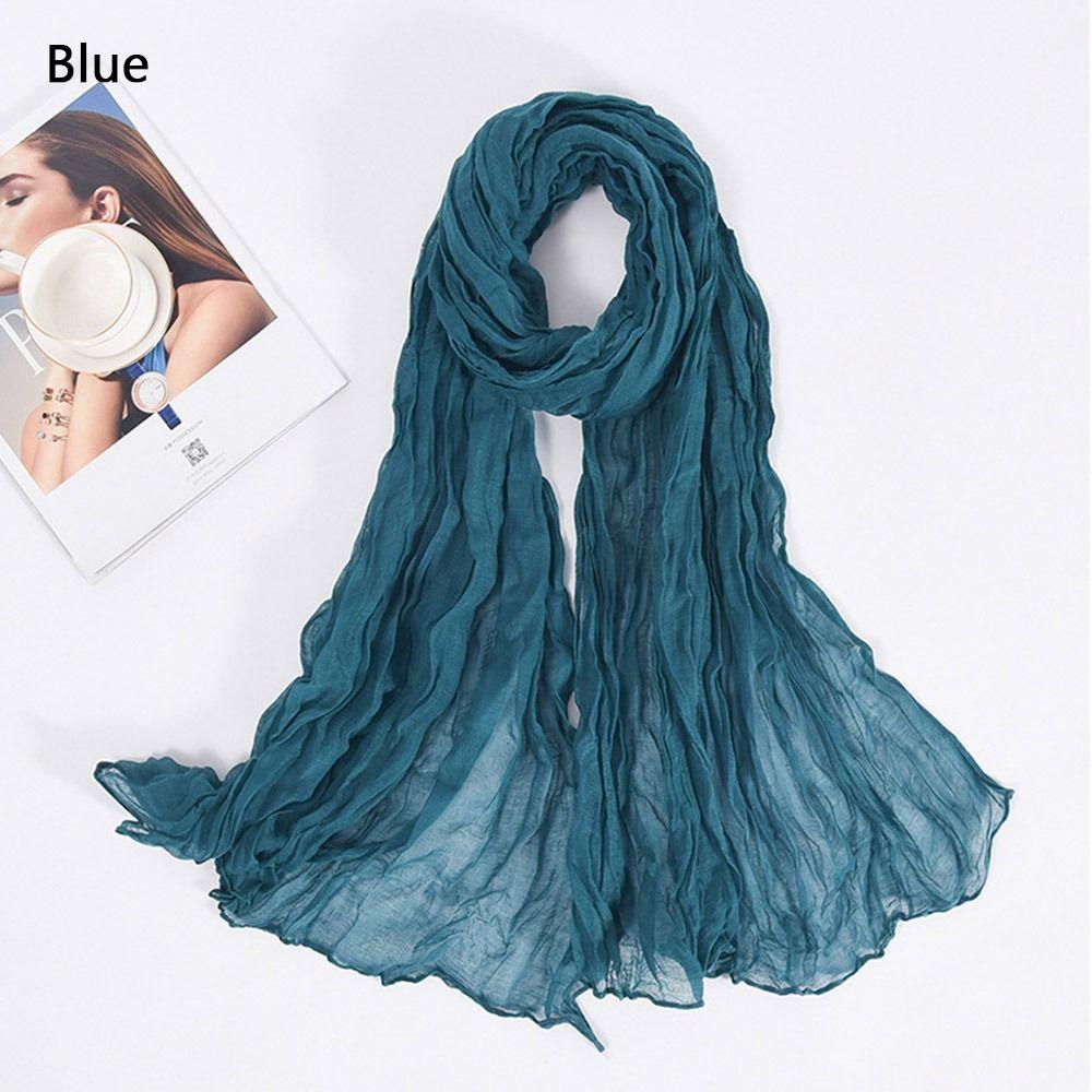 Long Shawls Sun Protection Wrap Hijab Summer Scarf  for Women Men