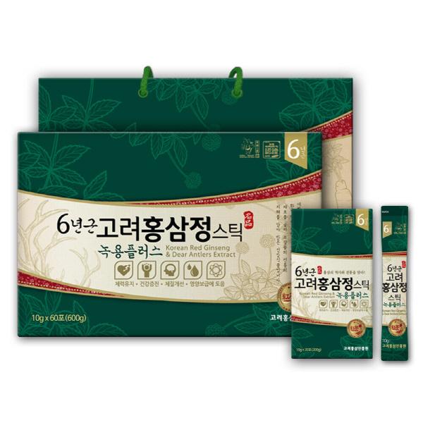 Korean Red Ginseng 6-year-old Deer Antler Plus Stick Made In Korea