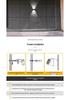 Super Bright Solar Dual-Directional Wall Washer Light - Waterproof Outdoor Villa Courtyard Decorative Spotlight
