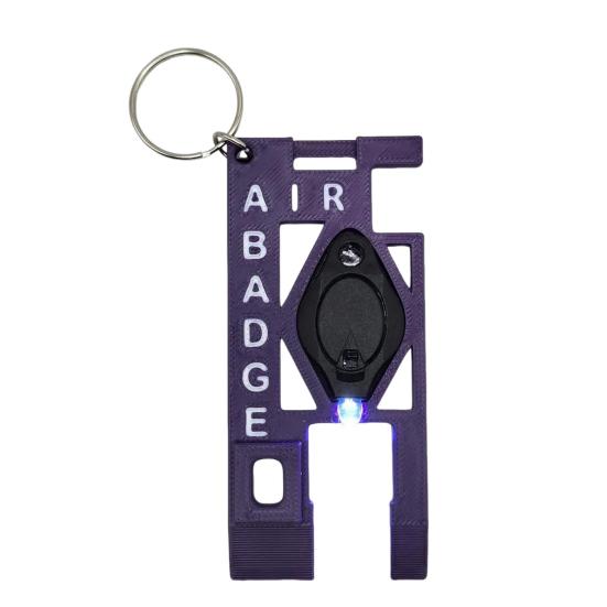 Oxygen Tank Wrench with Phone Holder 5-in-1 Multifunctional Oxygen Hose Wrench Portable Oxygen Tank Key with Light EET Wedge Keychain Attachment