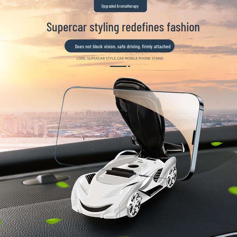 Multi-Functional Car Phone Holder with Aroma Diffuser & Temporary Parking Feature