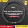 Auto Wildleder Lenkradbezug für BYD Atto 3 Act Seal Tang F3 E6 Yuan Song Plus EV F0 Qin Han Dolphin S6 Leder rutschfest
