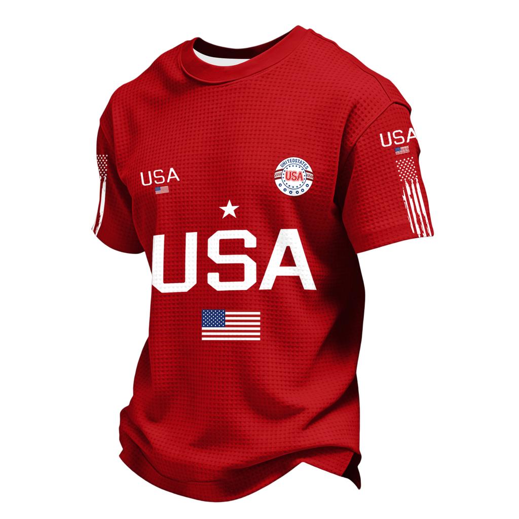 Men's Casual Round Neck Short Sleeve T-Shirt