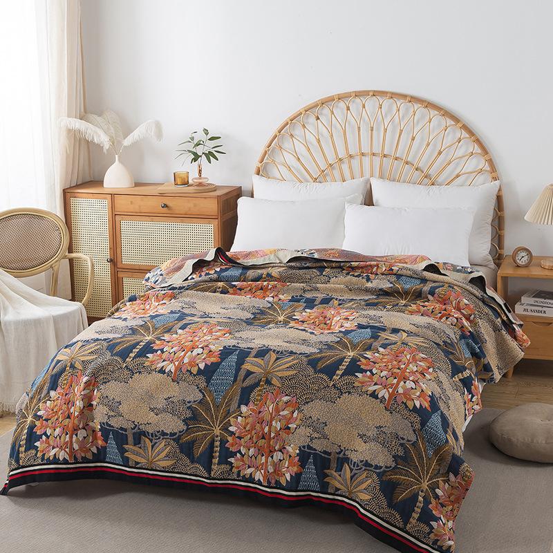 

Пятислойное хлопковое марлевое одеяло, одеяло для ворса, одеяло для кондиционирования воздуха, летнее охлаждающее одеяло, полотенце для дивана, одеяло для дивана, автомобильное одеяло 150x200cm