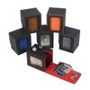 Patent Design PU Leather Game Card Box with Window, 100+ Capacity for Magic: The Gathering