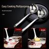 304 Stainless Steel Large Long-Handled Ladle - Deep Slotted Spoon for Hot Pot, Soup, & Porridge.