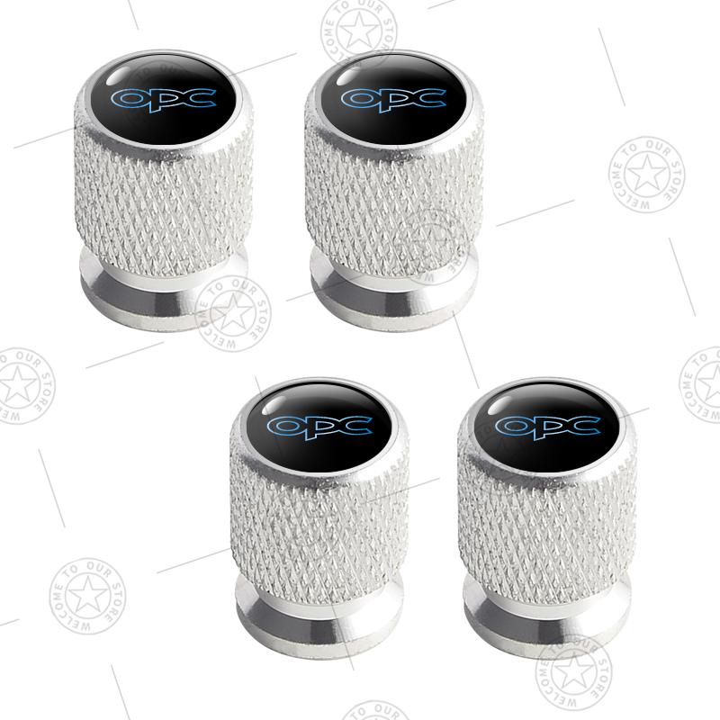 4pcs OPC Line Logo Car Wheel Tire Valve Caps Air Stem Aluminum Accessories For Opel Movano Rocks Insignia GSI Zafira Mokka Adam
