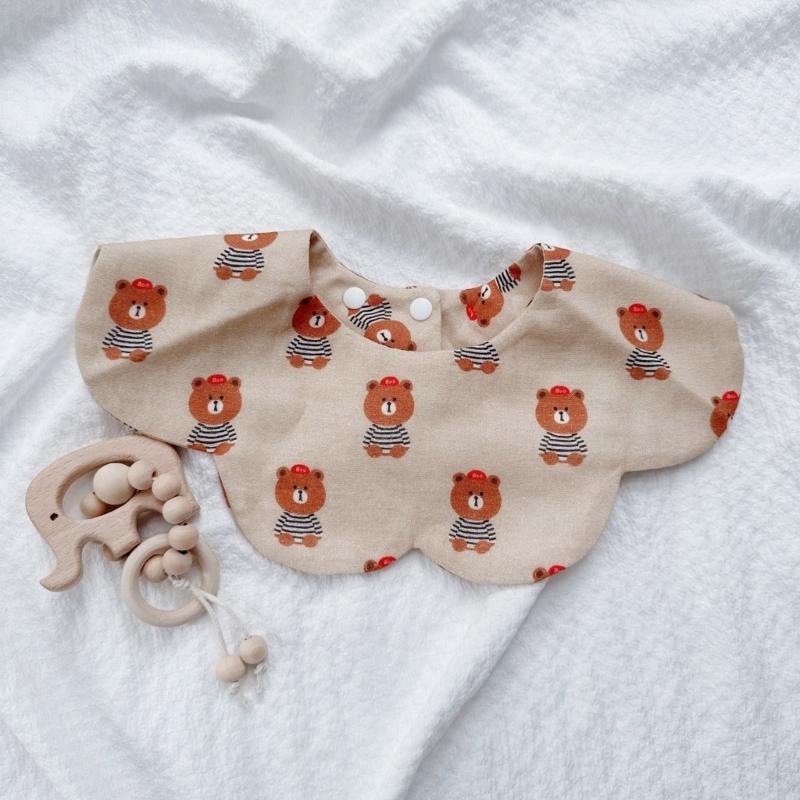 Cotton Bib Cartoon Print Baby Feeding Towel Soft Comfortable Saliva Towel Newborns Burping Cloth for Boys Girls