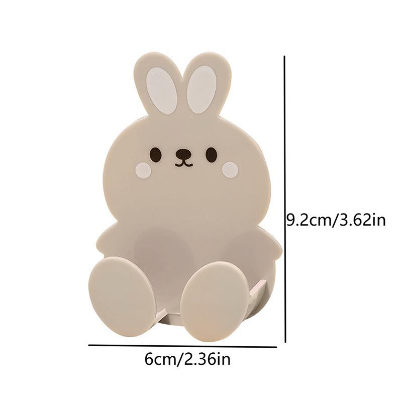 Cartoon-style No-drill Socket Storage Rack, Socket Hooks, Seamless Adhesive Hooks, Modern Minimalist Design.