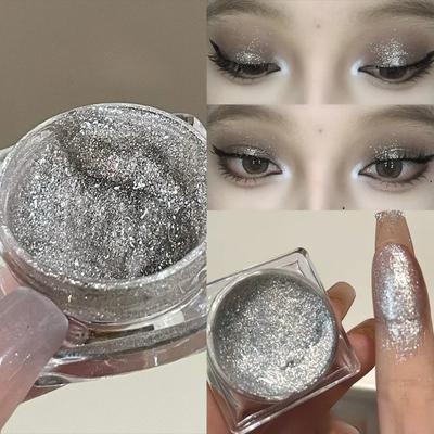 New Single-color Gel Eyeshadow Highlight Apply Liquid Highlighter or Diamond-infused Eyeliner