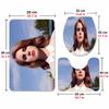 Lana Del Rey (15)Flannel Toilet 3 Piece Set Soft Bathroom Rug Non-Slip Toilet Seat Cover Bathroom Home Decor