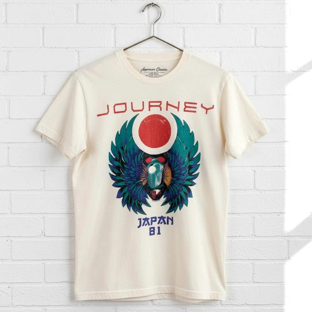 Journey Captured יפן 1981 חולצת טי לגברים