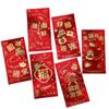 6pcs Blessing 2025 Snake Year Red Envelopes Traditional Money Packet  Spring Festival Supplies