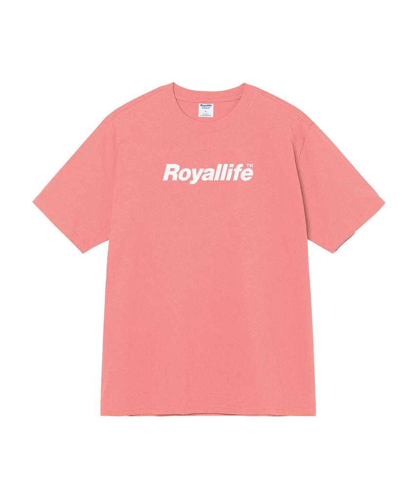 ROYALLIFE Rl1010 Original Logo Short Sleeve T-Shirt - Coral Red