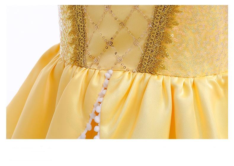 Mädchen Halloween Verkleidung Cosplay langhaariges Prinzessinnenkleid Baby Weihnachtsgeburtstagsparty Kinderkleidung 3-10 Jahre