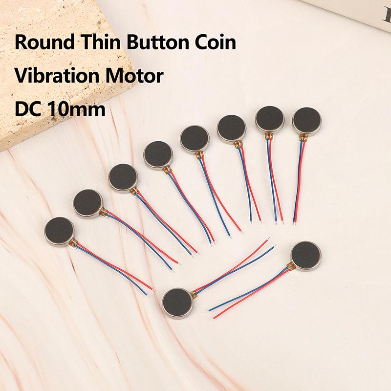 10 Teile/los Mini Vibrationsmotor Dc 3V 12000Rpm Flache Münze Taste-Typ Micro Dc Vibrationsmotor Für Mobile handy Pager Tablet