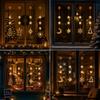 Elk/Snowflake/Bell/Snowman Christmas Hanging Light Christmas Window Lights  Christmas Decoration