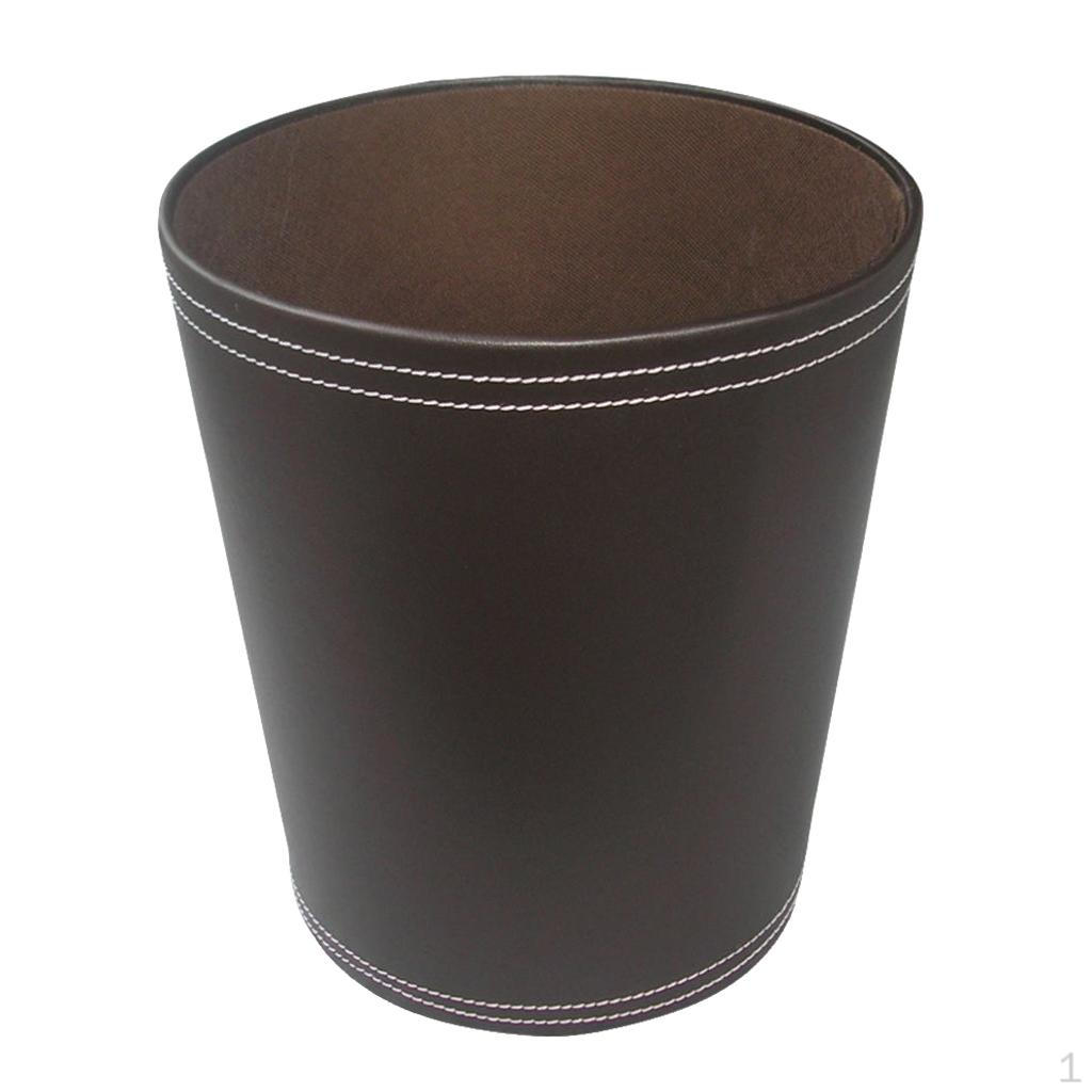 Black/ Bathroom Bedroom Office Wastebasket Garbage Bin Trash Can Waste Storage Basket