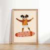 Funny Animals Cool Lion Dog Scooter Gorilla Skateboard Posters Prints Wall Art Canvas Nursery Pictures for Baby Kids Room Decor