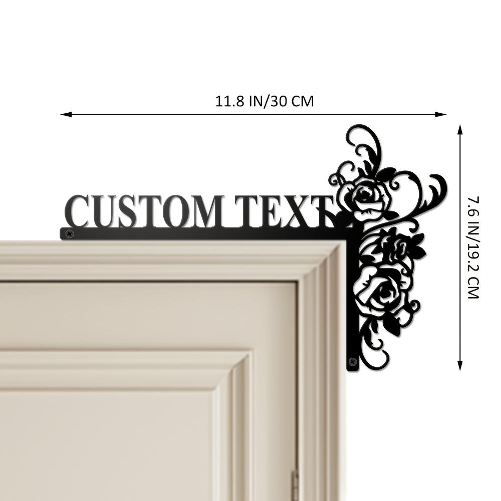 

1 шт. Розовые Розы Металлический Декор Стены Теплый Счастливый Цветочный Знак на Дверь для Гостиной Внутренний Подарок