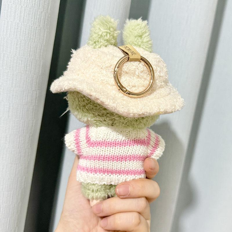 Doll Accessories For Labubu V1 V2 Idol Cute Doll Clothes Fashion Sweater Outfit Accessories Sitting Party Pink White Striped Sweater Cup Clothing