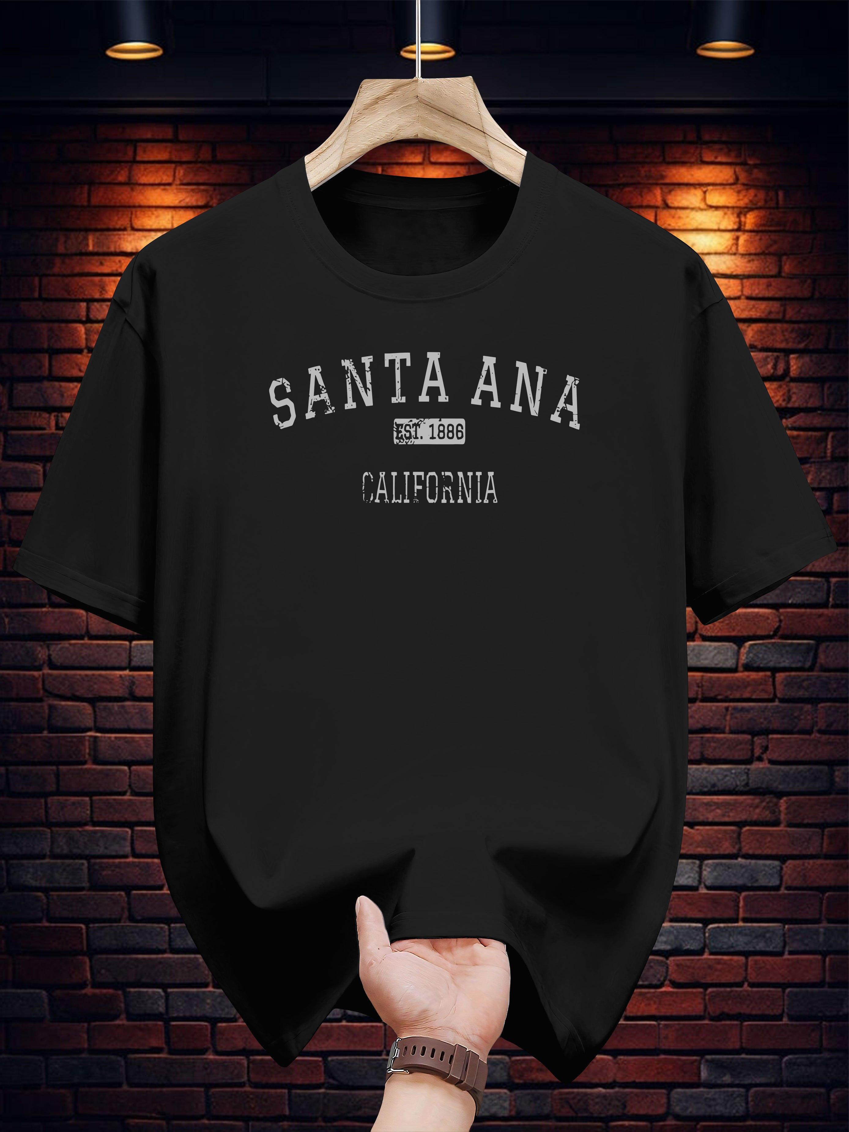 Casual  Santa Ana California  Print T-shirt - 200g XXXL