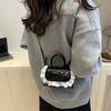 Mini Handbag Bag Women's Fresh and Sweet Lace Shoulder Messenger Bag Fashionable Commuter Bag