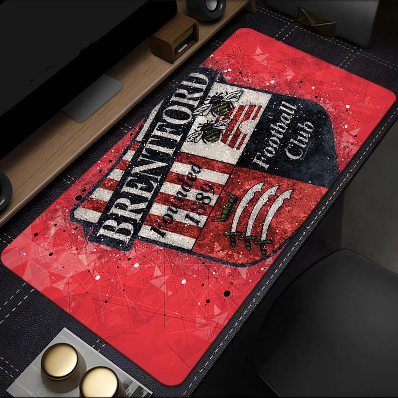 Brent-ford Football Club Crest Mouse Pad, Rubber Base, Mouse Pad for Gamers and Office Use, Gaming Desk , Easy To Clean Mat Christmas Fan Gifts