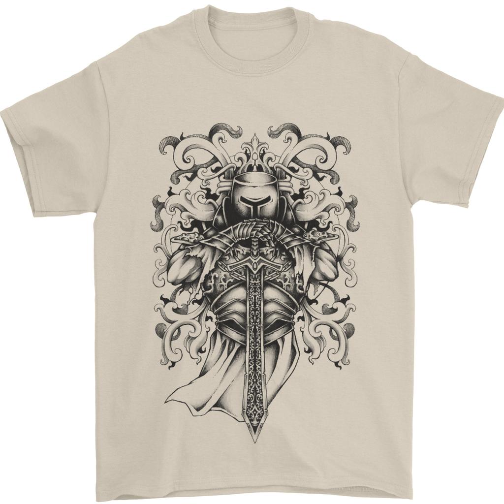 Teutonic Knight St Georges Day Crusader Mens T-Shirt 100% Cotton