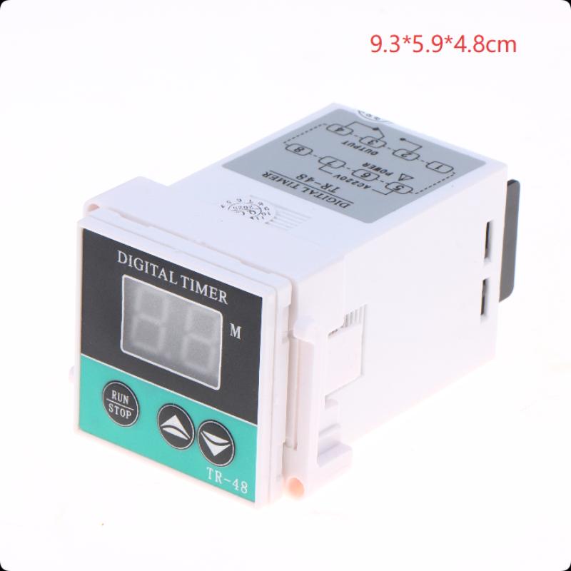 Digital Timer Relay Ac 220V Tr 48 Programmable Time Delay Switch For Industrial Control Equipment Oven Accessories