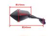 Szmsmy Rear View Wing Mirror for Honda HYOSUNG GT125R GT250R GT650R GT6 CBR600 F4