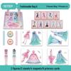 Ye Luoli Dress-Up Show: Magnetic Sticker Set for Girls Ages 3-6 - Princess Dress-Up Educational Toy