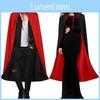 Vampire Costume Cloak With Hood For Halloween Cosplay Adults Dress Up Prop