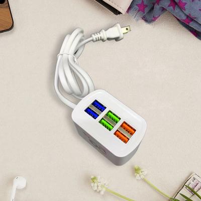 USB Charger Plug-Play 6-Port USB Mobile Phone General Purpose Multi-Port Charger Plug Phone Accessories