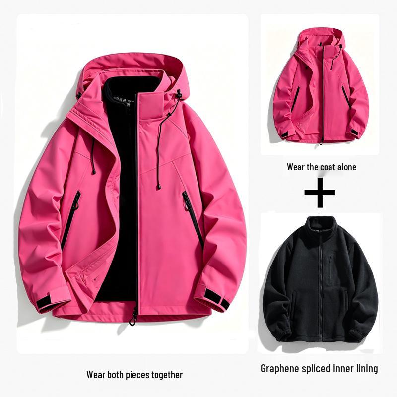 Bird's Unisex 3-in-1 Winddichte & Wasserabweisende Skijacke